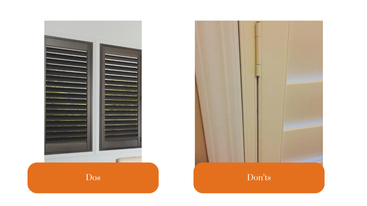 Matching shutters with window frame color 