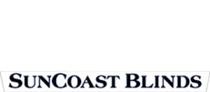 SunCoast Blinds logo in white